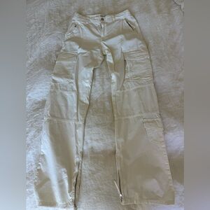 ZARA WHITE CARGO PANTS